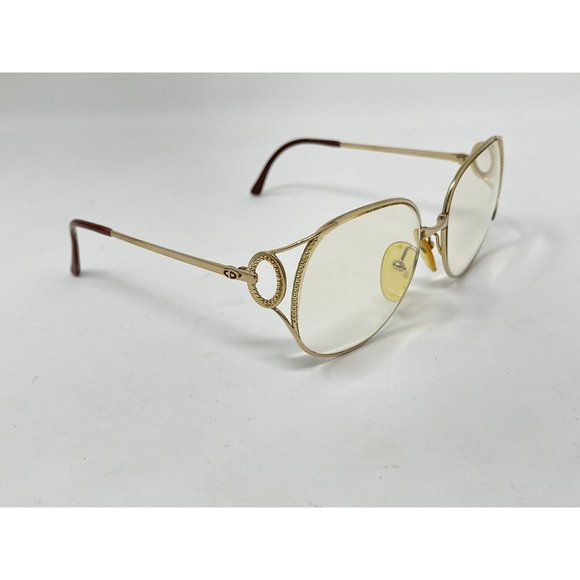 VINTAGE CHRISTIAN DIOR Eyeglasses Frame80'S 2788 44 GOLD Austria 55 [] 16-125